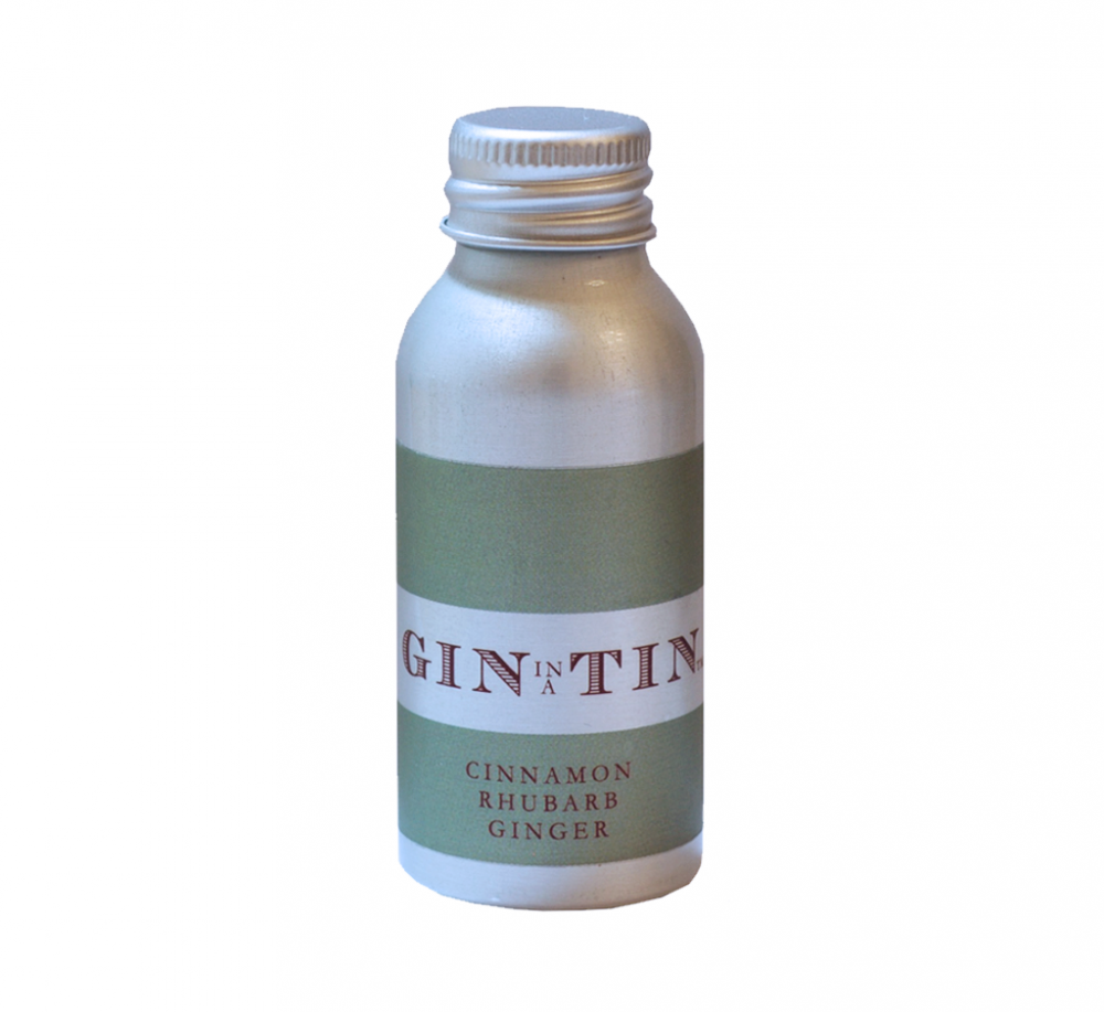 GIN IN A TIN 35ml TIN - NO.6 - cinnamon, rhubarb and ginger gin blend