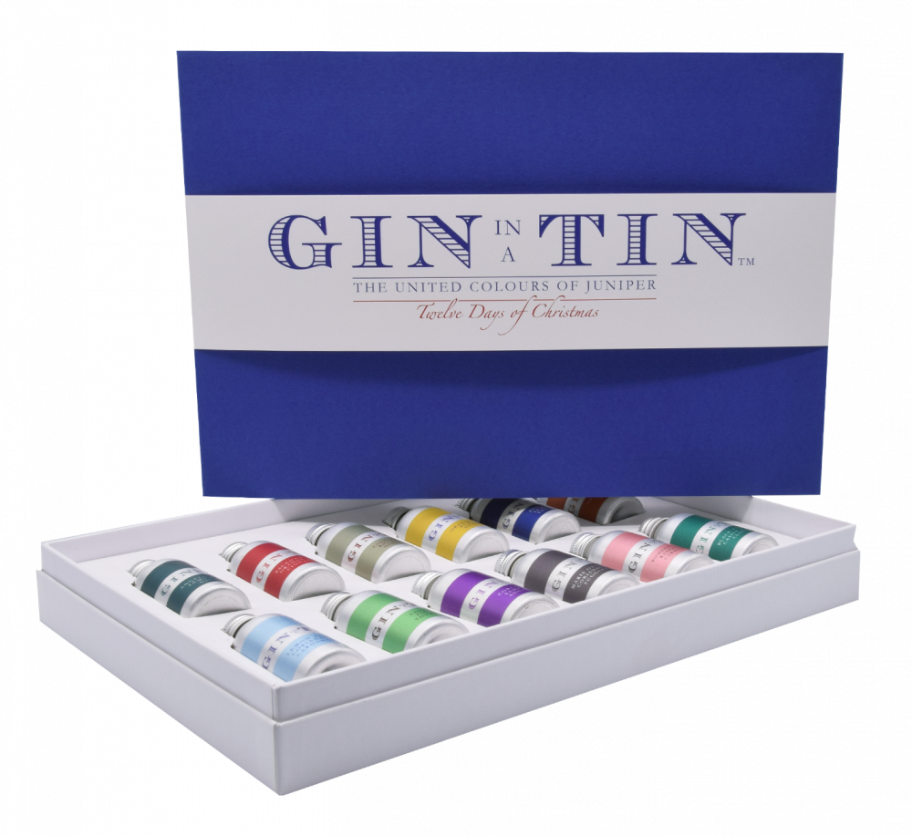 Gin In A Tin 12 Days of Christmas - Box Lid