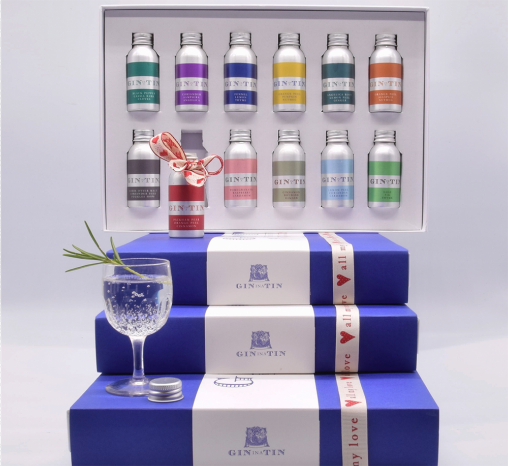 Gin In A Tin - 12 Stunning Gins gift for Valentine's day
