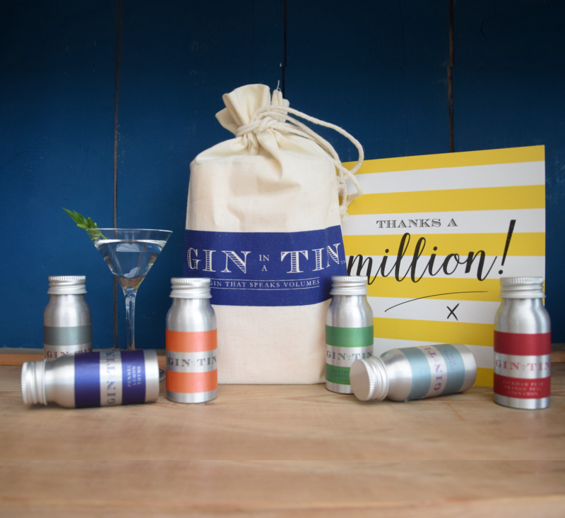 Gin In A Tin - Thank you Key workers Rainbow Gin gift set