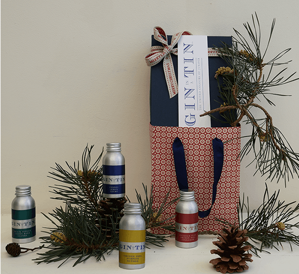 Gin In A Tin - Christmas Gift Set of Four