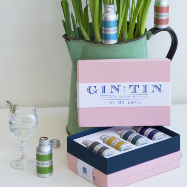 Gin In A Tin - Gift Set of Four Gins - Love Collection