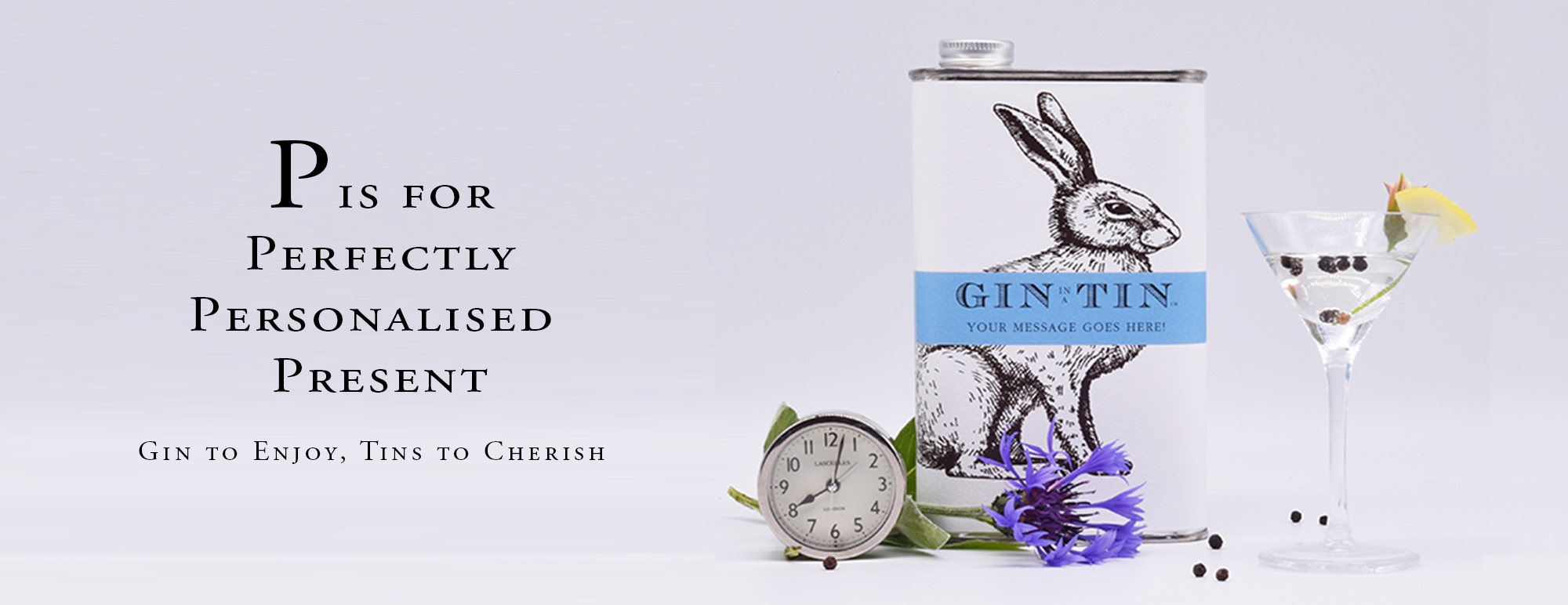 Gin In A Tin - Personalised Hare Tin of Gin