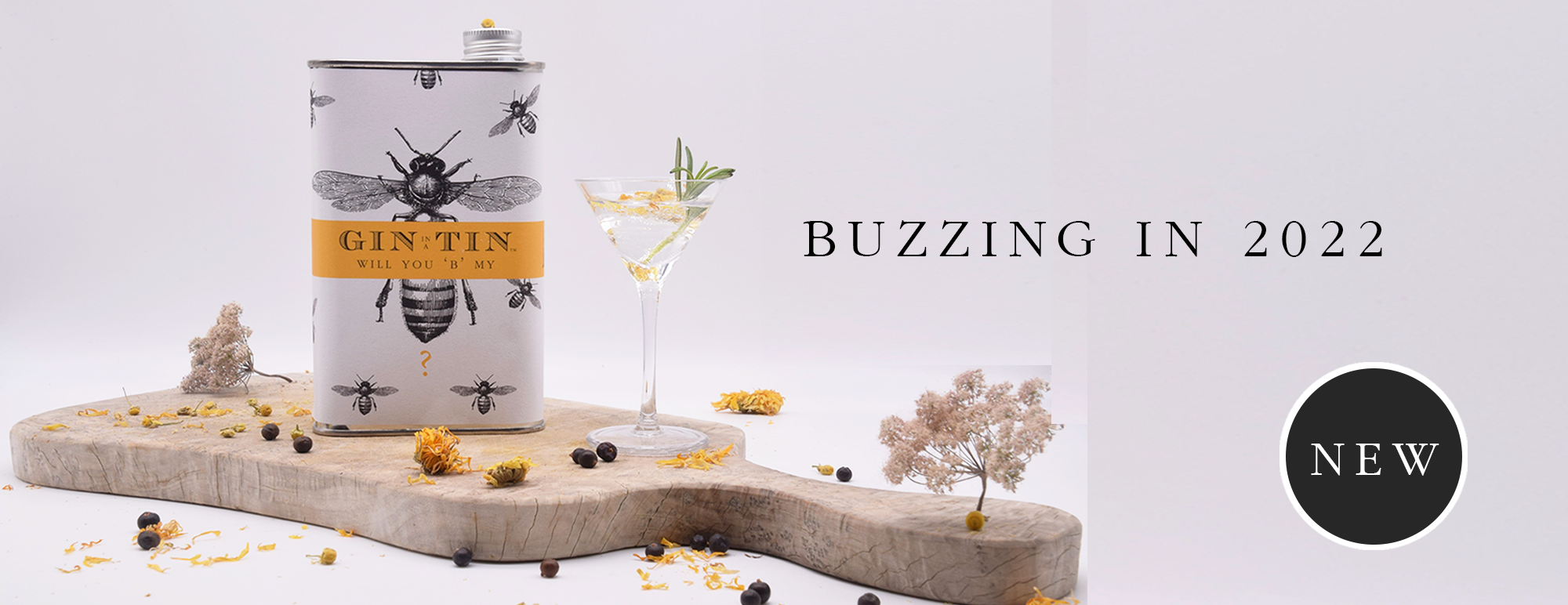 Gin In A Tin - Happy New Year 2022 - Bee Tin