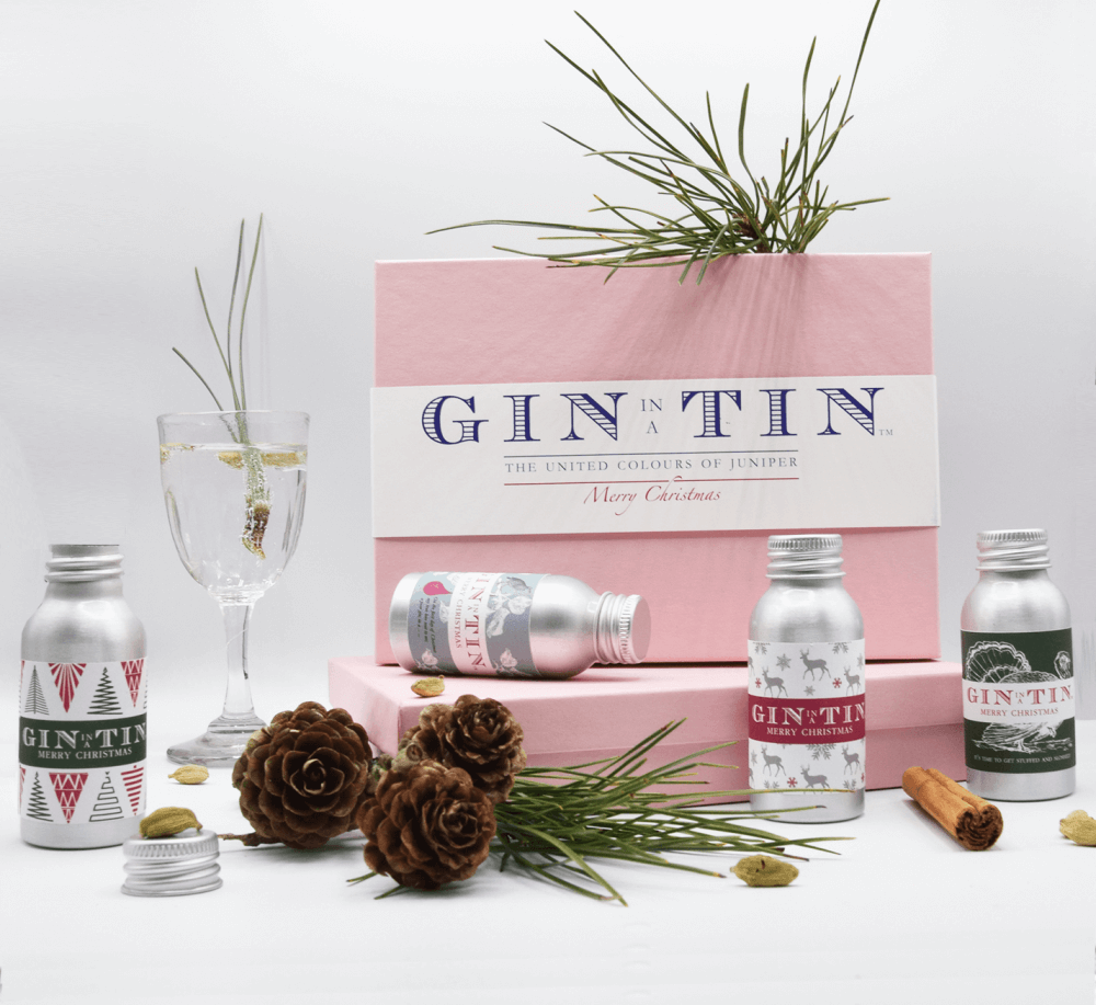 Gin In A Tin - Four Tipples - Pink Box