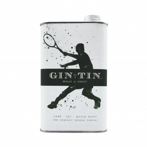 © 2023 Gin In A Tin - London Dry Gin - Tennis Tin - What A Shot