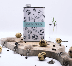 © 2003 Gin In A Tin - Eggs and Feathers - London Dry Easter Gin