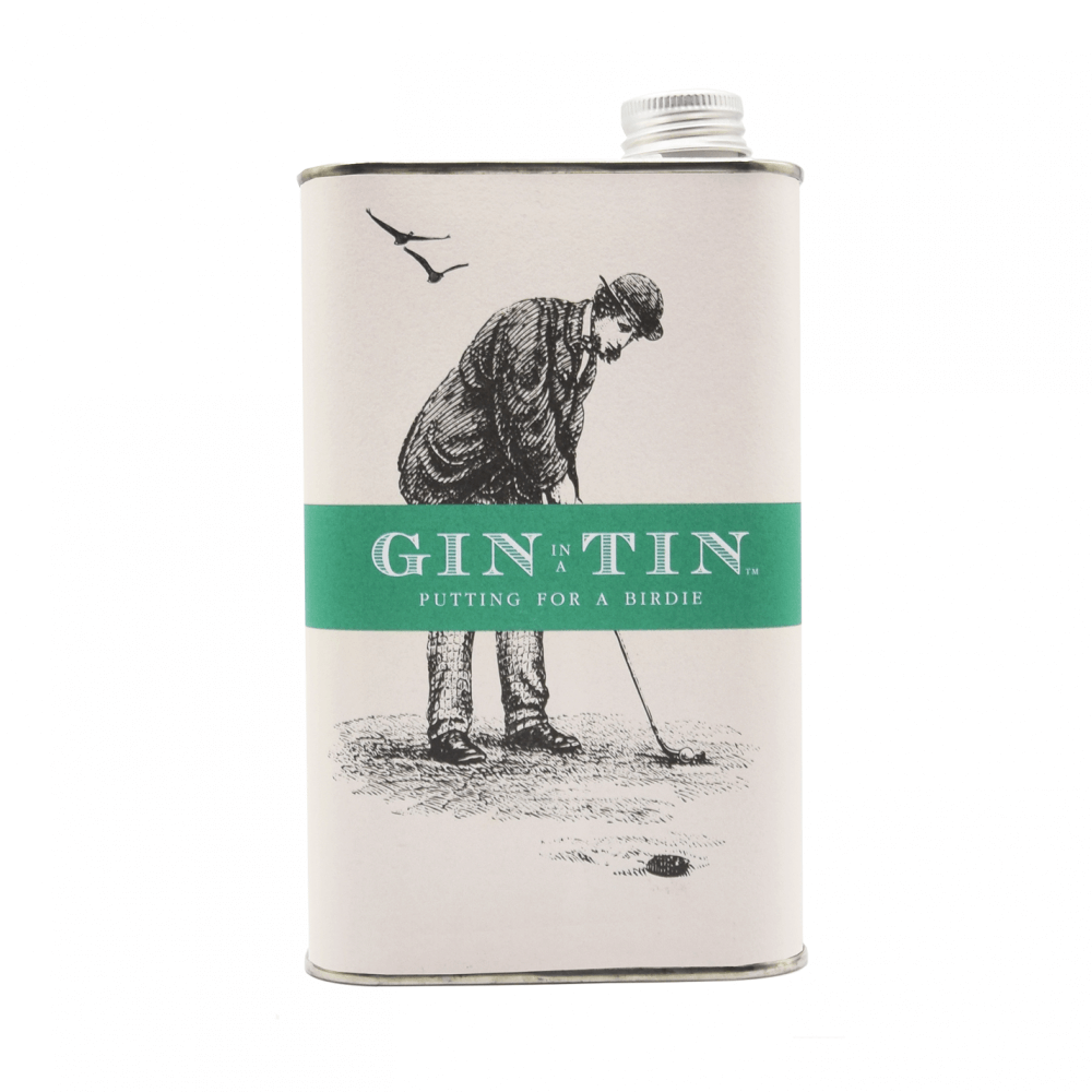 © 2023 Gin In A Tin - London Dry Gin - Golf Tin - Putting For A Birdie