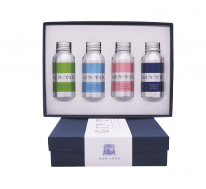 Gin In A Tin - Gift Set of Four London Dry Gins - Blue Box