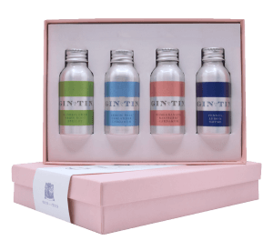 Gin In A Tin - Gift Set of Four London Dry Gins - Pink Box