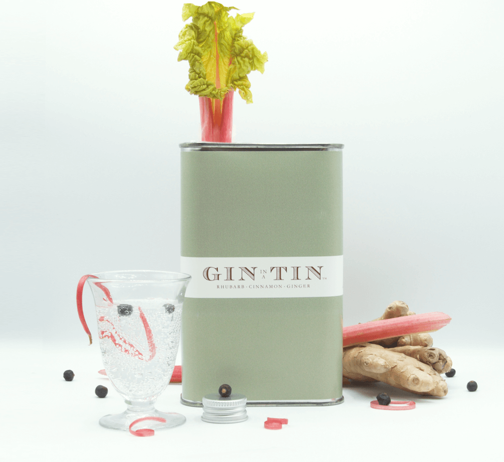 © Gin In A Tin 20204 - Rhubarb, Cinnamon & Ginger